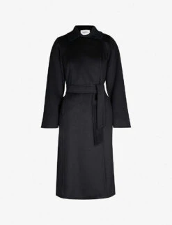 Max Mara Manuela Camel Hair Wrap Coat