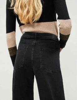 Whistles Barrel-leg High-rise Jeans -Whistlkes Style 501 10019 028812 BLACK ALT03