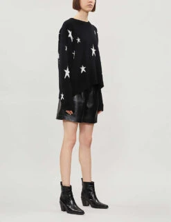 Zadig & Voltaire Markus Bis Cashmere Jumper -Whistlkes Style 669 10175 PWHMF1101F NOIR ALT01