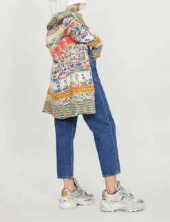 Sandro High-rise Double-layer Jeans -Whistlkes Style 786 10081 SFPJE00148 BLUE ALT02