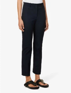 Joseph Coleman Stretch-gabardine Trousers -Whistlkes Style R00060272 NAVY ALT02