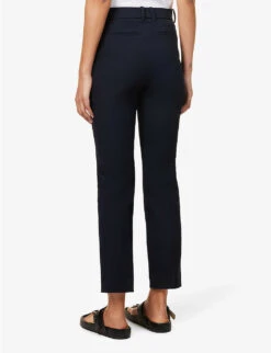Joseph Coleman Stretch-gabardine Trousers -Whistlkes Style R00060272 NAVY ALT03