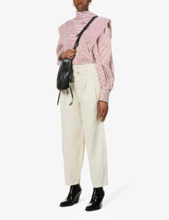 Whistles India High-rise Relaxed-fit Denim Jeans -Whistlkes Style R03642505 WHITE ALT01