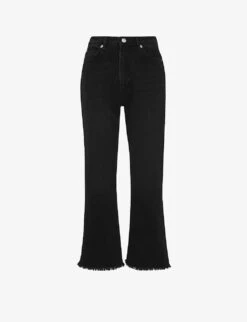 Whistles Authentic Mid-rise Kick-flare Cropped Jeans