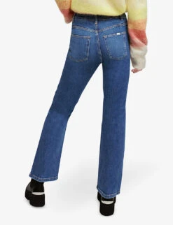 Maje Passion High-rise Stretch-denim Jeans -Whistlkes Style R03787247 BLEUS ALT03