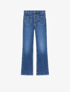 Maje Passion High-rise Stretch-denim Jeans