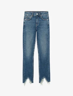 Maje Pachabfran Straight-leg Mid-rise Stretch-denim Jeans