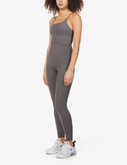 Ultimate Mid-rise Stretch-jersey Leggings -Whistlkes Style R03812466 DARKGREY ALT01