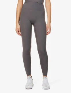Ultimate Mid-rise Stretch-jersey Leggings -Whistlkes Style R03812466 DARKGREY ALT02