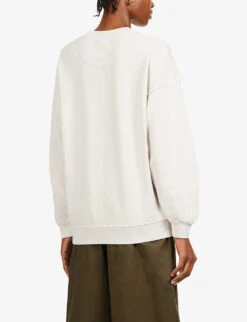 ANINE BING Tiger Graphic-print Organic Cotton Sweatshirt -Whistlkes Style R03814303 GREY ALT03