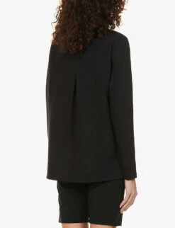 AirLuxe Got You Covered Stretch-jersey Sweatshirt -Whistlkes Style R03829720 VERYBLACK ALT03