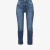 FRAME Le High Straight High-rise Slim-fit Cotton-twill Jeans