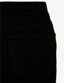 ME AND EM Forever Skinny High-rise Stretch-cotton Jeans -Whistlkes Style R03864994 BLACK ALT02