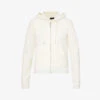 Juicy Couture Regular-fit Logo-embroidered Velour Hoody -Whistlkes Style R03875801 SUGARSWIZZLE M
