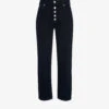 Whistles Hollie Straight-leg High-rise Organic-cotton Jeans -Whistlkes Style R03899989 NAVY M