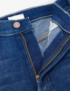 MOTHER Hustler Faded Flared High-rise Denim-blend Jeans -Whistlkes Style R03905294 HOMEMOVIES ALT06
