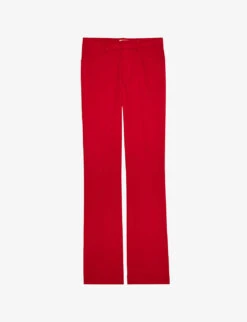 Zadig & Voltaire Pistol Flared Low-rise Woven Trousers