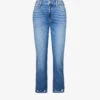 Paige Brigitte Straight-leg Mid-rise Stretch-denim Jeans -Whistlkes Style R03913277 MUSICWBEATHEM M