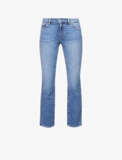 Paige Amber Cropped Mid-rise Stretch-denim Jeans