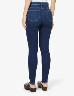 Paige Margot Skinny High-rise Stretch-denim Jeans -Whistlkes Style R03920985 BRENTWOOD ALT03