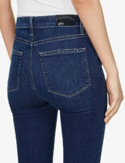 Paige Margot Skinny High-rise Stretch-denim Jeans -Whistlkes Style R03920985 BRENTWOOD ALT05