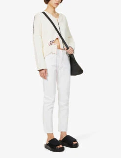 AGOLDE Riley Straight High-rise Regular-fit Organic-cotton Jeans -Whistlkes Style R03922758 WHIP ALT01