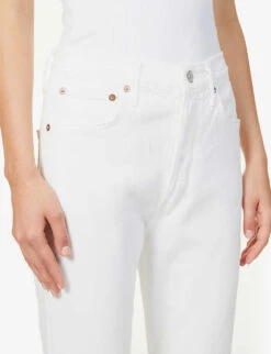 AGOLDE Riley Straight High-rise Regular-fit Organic-cotton Jeans -Whistlkes Style R03922758 WHIP ALT04