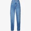GOOD AMERICAN Good ‘90s Straight-leg High-rise Cotton-blend Denim Jeans
