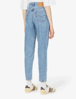 Levis 80s Mom Tapered-leg High-rise Jeans -Whistlkes Style R03937524 MEDIUMINDIGOWORNIN ALT03