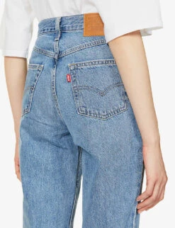 Levis 80s Mom Tapered-leg High-rise Jeans -Whistlkes Style R03937524 MEDIUMINDIGOWORNIN ALT05