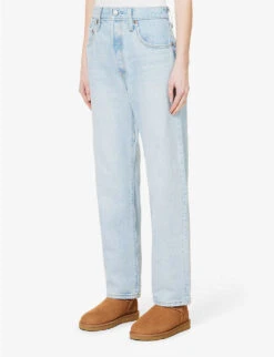 Levis 501 '90s Straight-leg Mid-rise Denim Jeans -Whistlkes Style R03937534 LIGHTINDIGOWORNIN ALT02