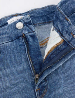 GOOD AMERICAN Good Legs Cropped Slim-leg Mid-rise Stretch-denim Jeans -Whistlkes Style R03939749 INDIGO149 ALT06