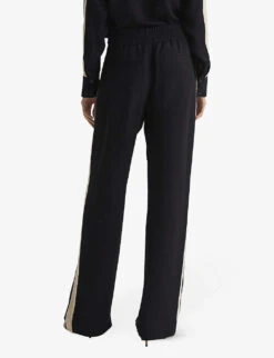 Reiss Aria Wide-leg High-rise Woven Trousers -Whistlkes Style R03942112 BLACK ALT03