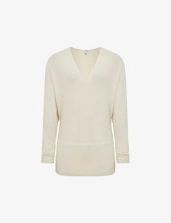 Reiss Jolie V-neck Wool-blend Jumper