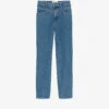 CLAUDIE PIERLOT Poupi Straight-leg High-rise Organic Cotton-denim Jeans