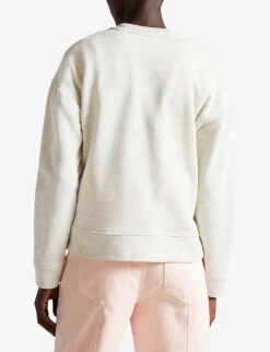 Ted Baker Granza Graphic-print Cotton-blend Jersey Sweatshirt -Whistlkes Style R03950742 GREYMARL ALT03