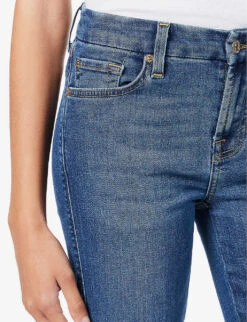 7 For All Mankind Kimmie Straight-leg Mid-rise Stretch-denim Jeans -Whistlkes Style R03955415 DUCHESS ALT04