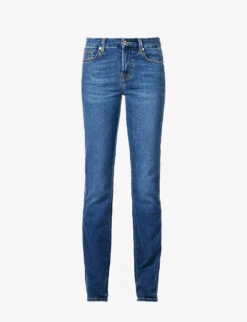 Whistlkes Style 29 7 For All Mankind Kimmie Straight-leg Mid-rise Stretch-denim Jeans
