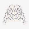 Maje Moove Diamond-pattern Logo-embellished Knitted Cardigan
