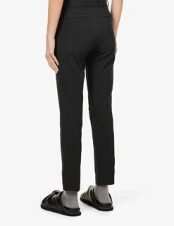 Joseph Eliston Slim-fit Mid-rise Stretch-woven Trousers -Whistlkes Style R03963542 DARKGREY ALT03
