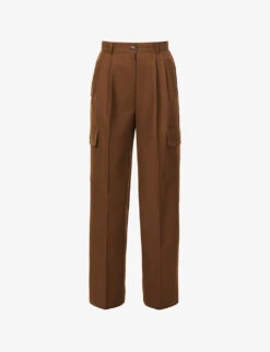 Maesa Straight-leg High-rise Stretch-woven Trousers