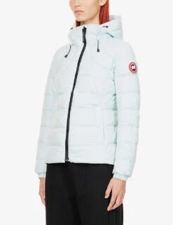 Canada Goose Abbott Logo-embroidered Shell-down Hooded Puffer Jacket -Whistlkes Style R03979034 MELTWATEREAUDEFONTE ALT02