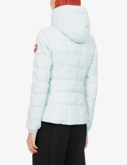 Canada Goose Abbott Logo-embroidered Shell-down Hooded Puffer Jacket -Whistlkes Style R03979034 MELTWATEREAUDEFONTE ALT03