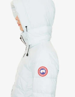 Canada Goose Abbott Logo-embroidered Shell-down Hooded Puffer Jacket -Whistlkes Style R03979034 MELTWATEREAUDEFONTE ALT04