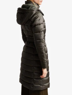 Ted Baker Aliciee Belted Shell Coat -Whistlkes Style R04012254 DKGREEN ALT03