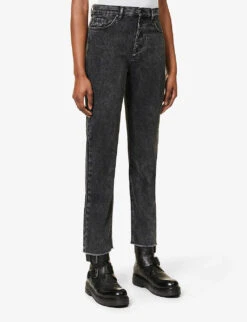 Ikks Straight-leg Denim Jeans -Whistlkes Style R04063205 GREY ALT02