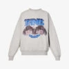 ANINE BING Vintage Logo-graphic Cotton-jersey Sweatshirt