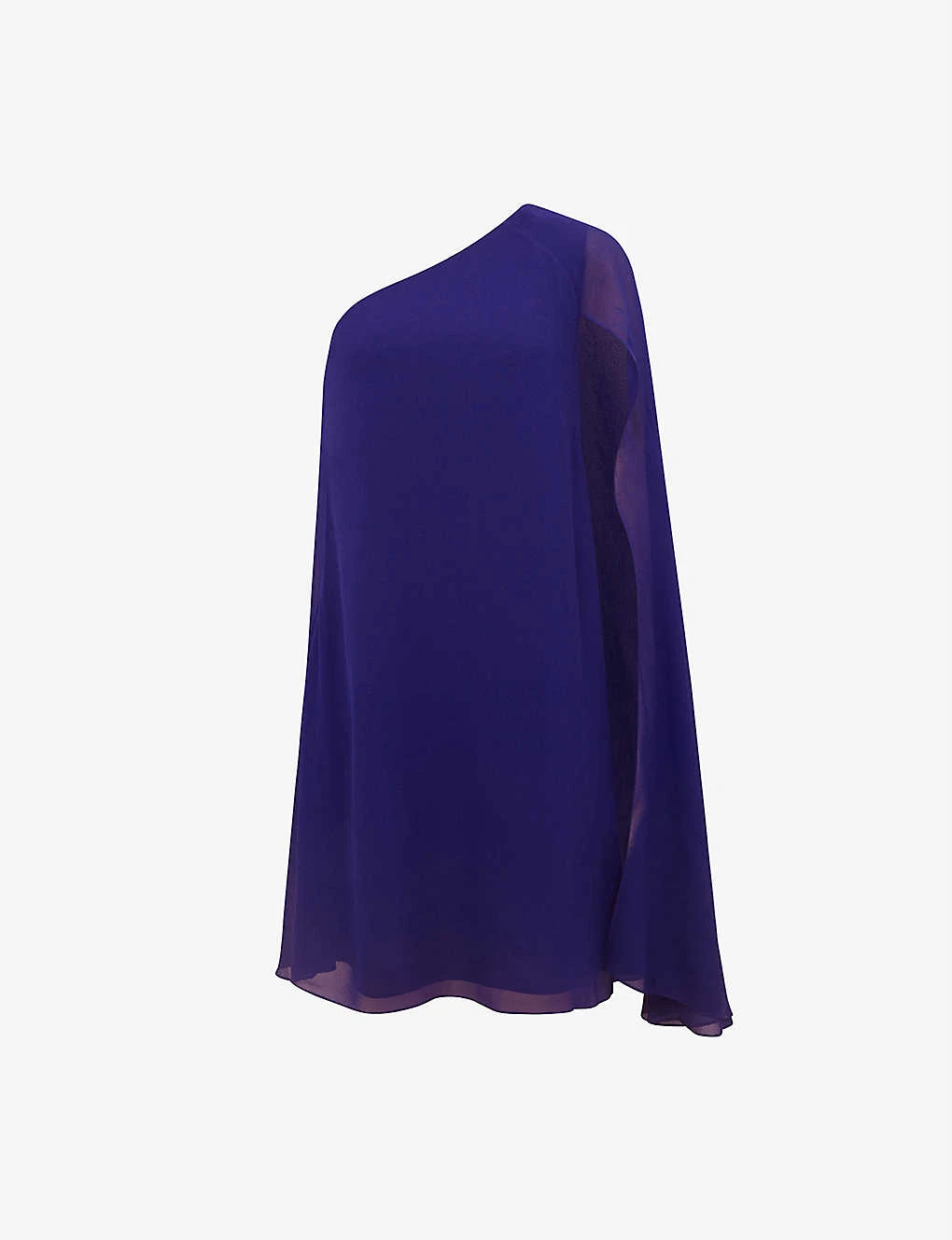 Reiss Fleur Woven One-shoulder Cape Dress 3 Reiss Fleur Woven One-shoulder Cape Dress