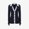 Reiss Alicia Contrast-trim Knitted Cardigan