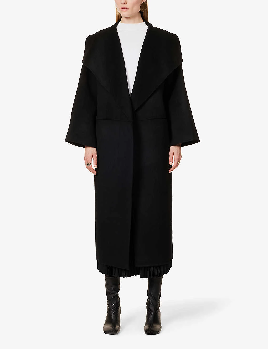 Toteme Signature Dropped-shoulder Wool And Cashmere-blend Coat 5 Toteme Signature Dropped-shoulder Wool And Cashmere-blend Coat - Image 3